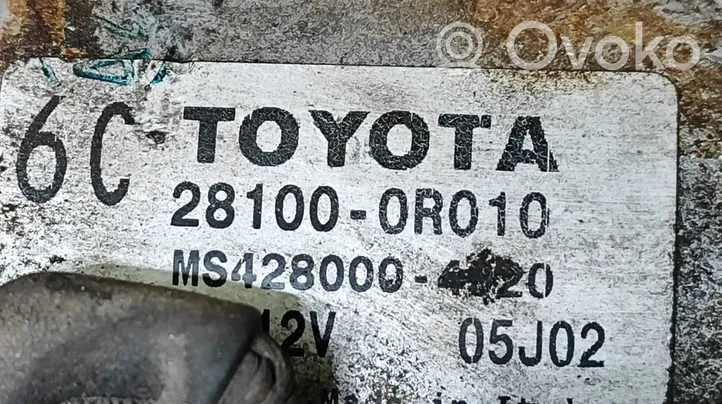 Toyota Auris 150 Käynnistysmoottori 281000R010