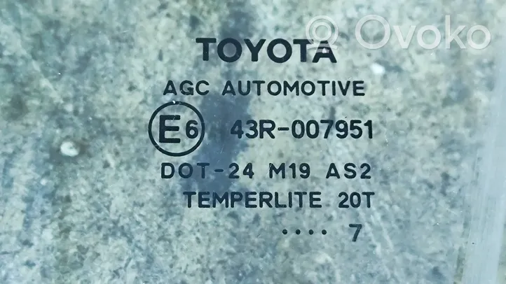 Toyota Auris 150 Etuoven ikkunalasi, neliovinen malli 43R007951