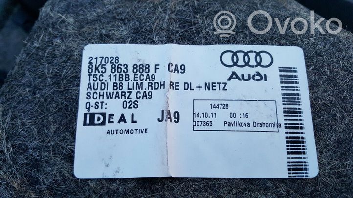 Audi A4 S4 B8 8K Rivestimento pannello inferiore del bagagliaio/baule 8K5863888F