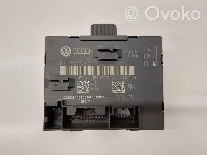 Audi A4 S4 B8 8K Centralina/modulo portiere 8K0959794A