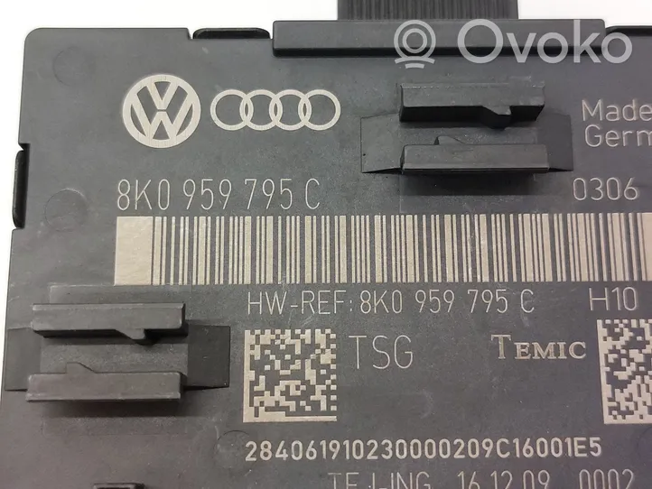 Audi A4 S4 B8 8K Durų elektronikos valdymo blokas 8K0959795C