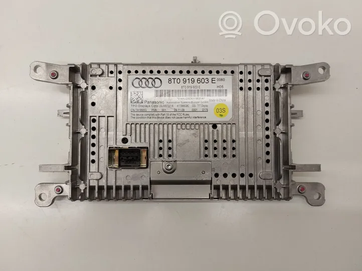 Audi A4 S4 B8 8K Monitori/näyttö/pieni näyttö 8T0919603E