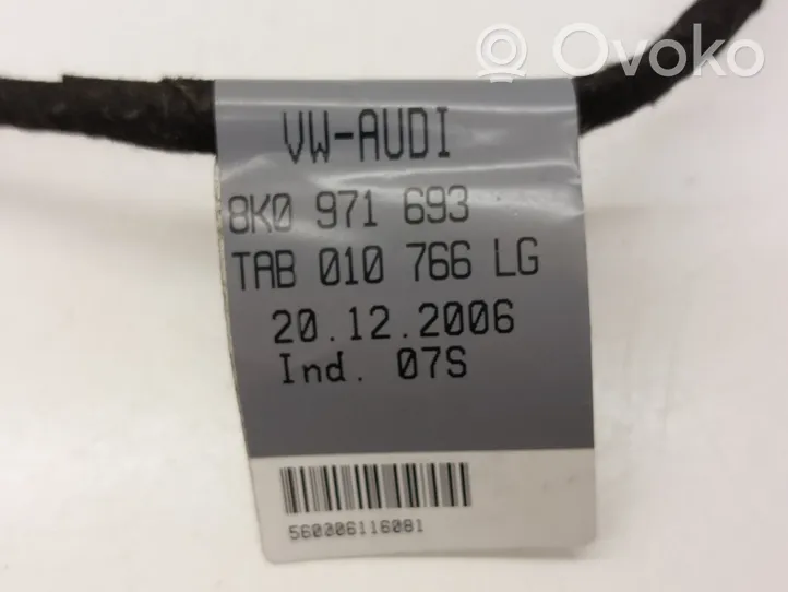 Audi A4 S4 B8 8K Rear door wiring loom 8K0971693