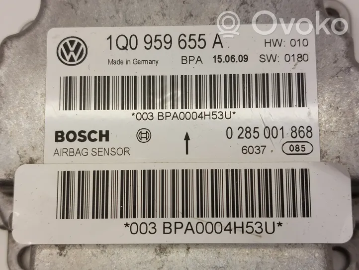 Volkswagen Eos Module de contrôle airbag 1Q0959655A