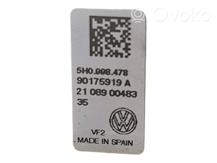 Volkswagen Golf VIII LED-liitäntälaitteen ohjausmoduuli 5H0998478