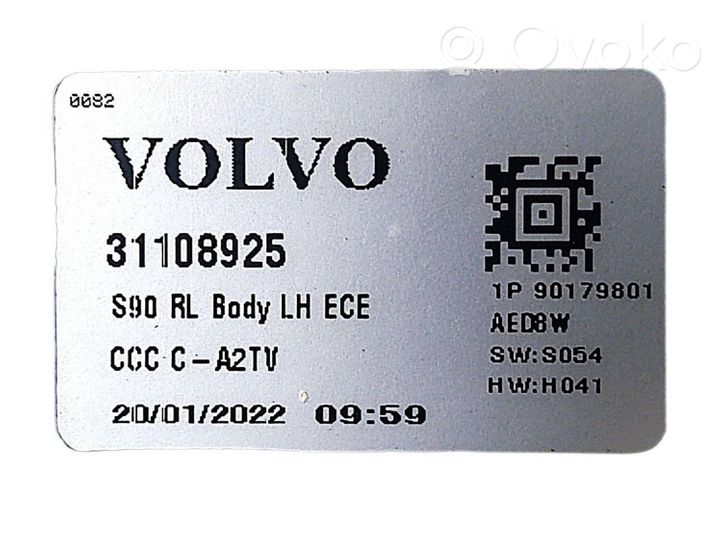 Volvo S90, V90 Takavalot 31108925