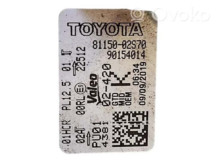 Toyota Corolla E210 E21 Phare frontale 8115002S70