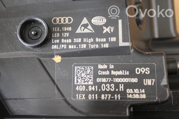 Audi A6 S6 C7 4G Lampa przednia 4G0941033H