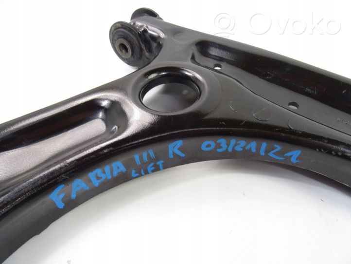 Skoda Fabia Mk3 (NJ) Braccio di controllo sospensione anteriore inferiore/braccio oscillante 6R0407152F