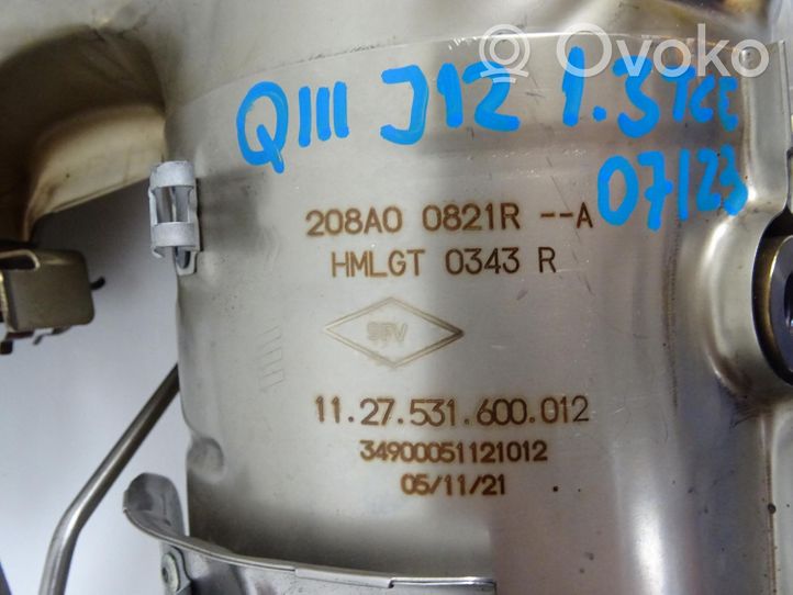 Nissan Qashqai J12 Filtre à particules catalyseur FAP / DPF 208A00821R