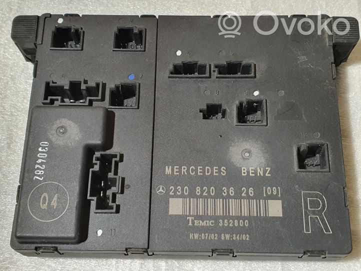 Mercedes-Benz SL R230 Oven ohjainlaite/moduuli 2308203626