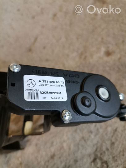 Mercedes-Benz GL X164 Mécanisme de ventilation/verre A1648601014