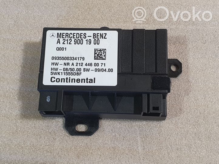 Mercedes-Benz GL X164 Unité de commande / module de pompe à carburant A2129001900