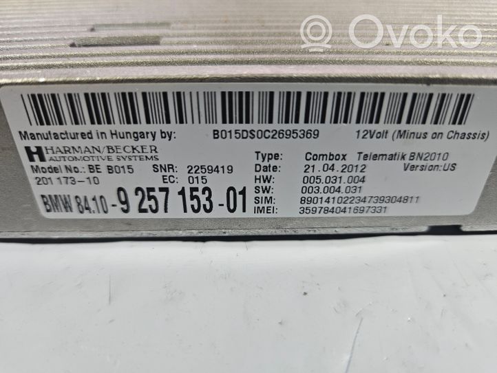 BMW 7 F01 F02 F03 F04 Sterownik / Moduł sterujący telefonem 84109257153