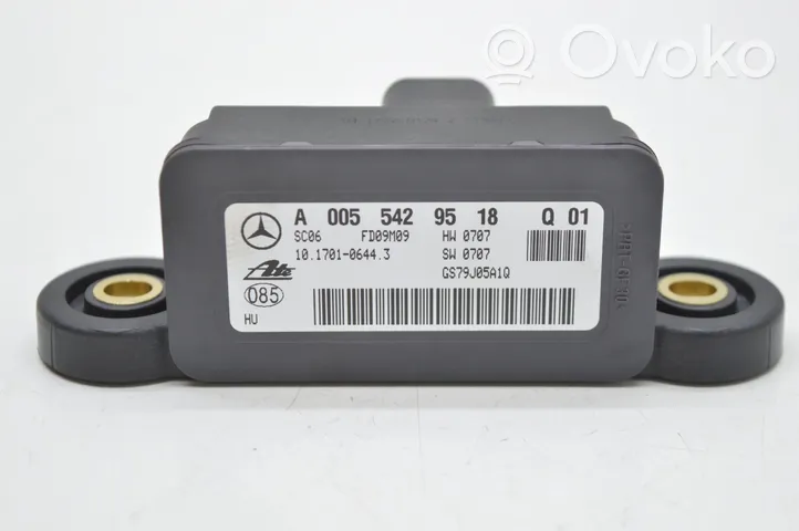 Mercedes-Benz S W221 ESP acceleration yaw rate sensor 
