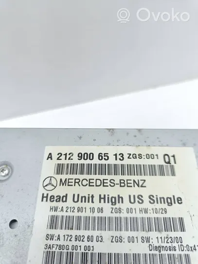 Mercedes-Benz E C207 W207 Radio/CD/DVD/GPS-pääyksikkö A2129006513