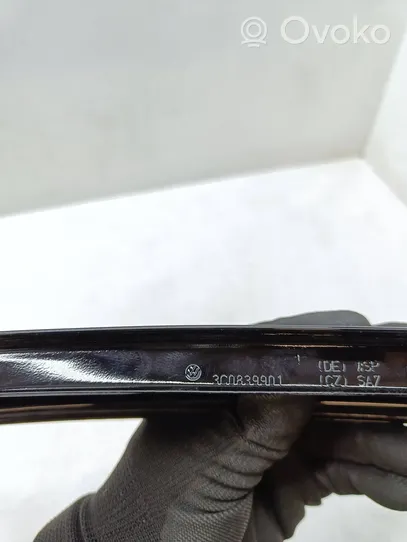 Volkswagen PASSAT B7 Rear door glass trim molding 3C0839901