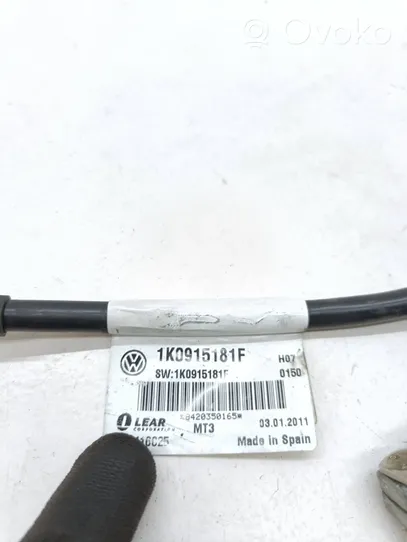 Volkswagen PASSAT B7 Cavo negativo messa a terra (batteria) 1K0915181F