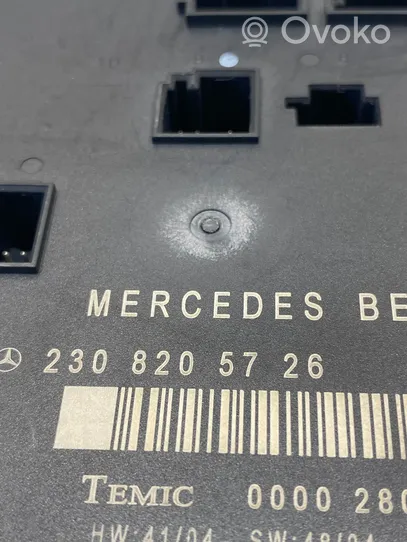 Mercedes-Benz SL R230 Durų elektronikos valdymo blokas 2308205726