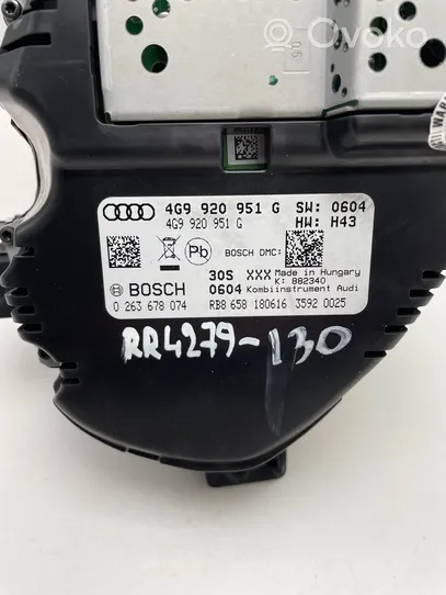 Audi A6 Allroad C7 Compteur de vitesse tableau de bord 4G9920951G