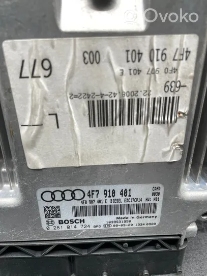 Audi A6 S6 C6 4F Moottorin ohjainlaite/moduuli 4F7910401