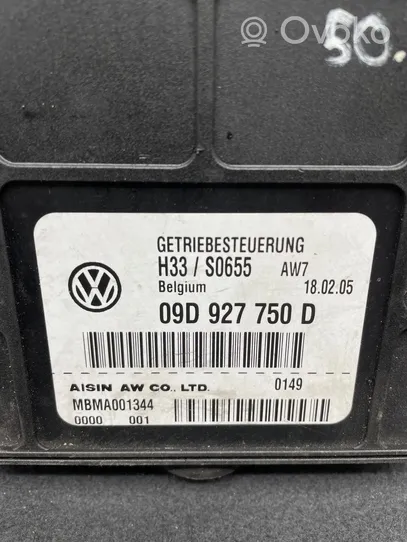 Volkswagen Touareg I Corps de soupape de boîte de vitesses 09D927750D