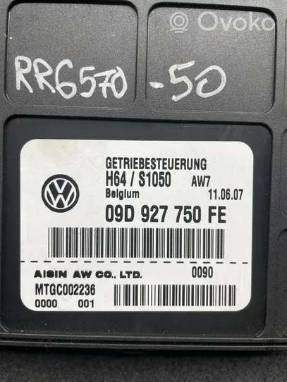 Audi Q7 4L Module de contrôle de boîte de vitesses ECU 09D927750FE