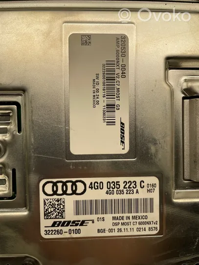 Audi A6 S6 C7 4G Amplificateur de son 4G0035223C