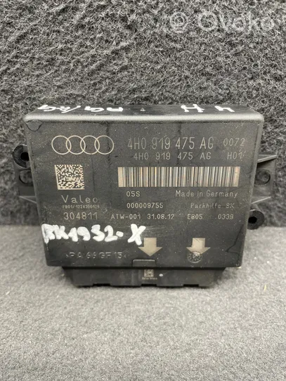 Audi A6 C7 Unité de commande, module PDC aide au stationnement 4H0919475AG