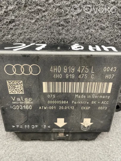 Audi A7 S7 4G Centralina/modulo sensori di parcheggio PDC 4H0919475L