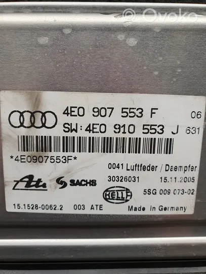 Audi A8 S8 D3 4E Centralina sospensioni pneumatiche (posteriore) 4E0907553F