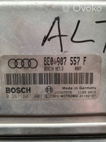 Audi A4 S4 B6 8E 8H Sterownik / Moduł ECU 8E0907557F