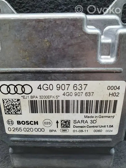Audi A7 S7 4G ESP (stabilumo sistemos) daviklis (išilginio pagreičio daviklis) 4G0907637