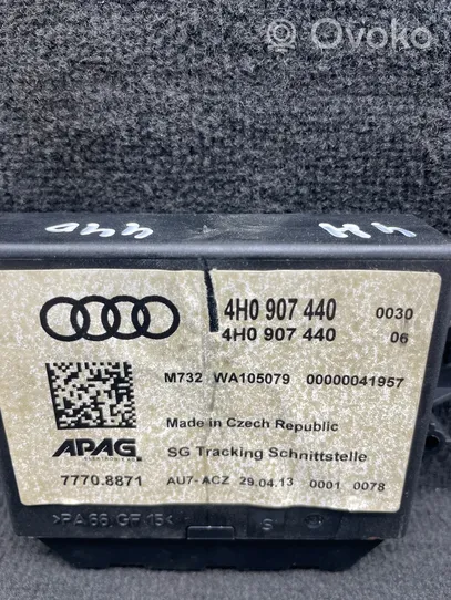 Audi A6 S6 C7 4G Pysäköintitutkan (PCD) ohjainlaite/moduuli 4H0907440