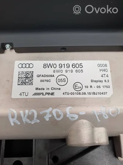 Audi A4 S4 B9 Monitor / wyświetlacz / ekran 8W0919605