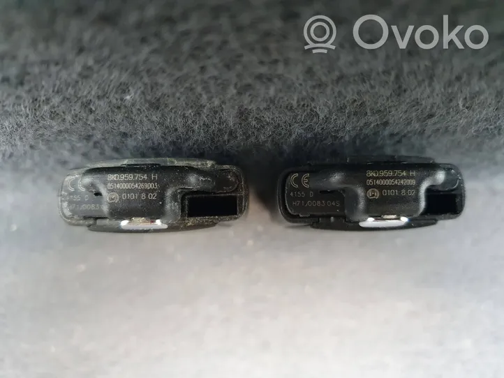 Audi A4 S4 B8 8K Užvedimo raktas (raktelis)/ kortelė 8K0959754H