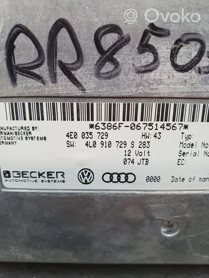 Audi Q7 4L Multimedian ohjauslaite 4L0910729S