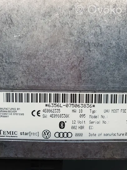 Audi A6 S6 C6 4F Centralina/modulo bluetooth 4E0862335