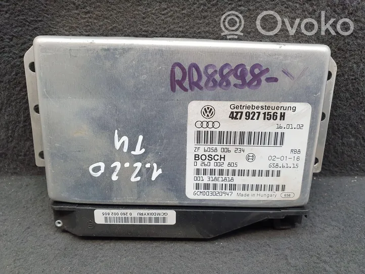 Audi A6 Allroad C5 Module de contrôle de boîte de vitesses ECU 4Z7927156H