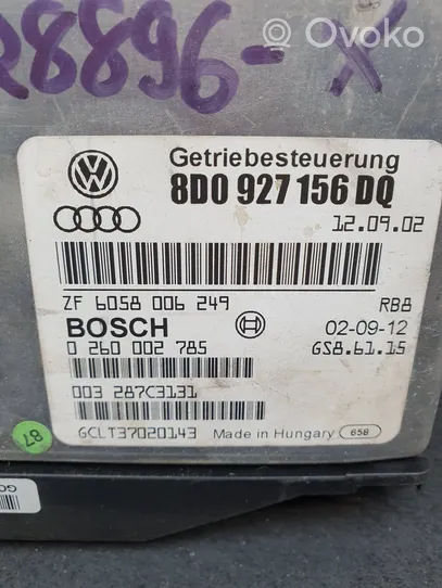 Audi A4 S4 B5 8D Sterownik / Moduł skrzyni biegów 8D0927156DQ