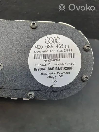 Audi A8 S8 D3 4E Äänentoistojärjestelmäsarja 4E0035465