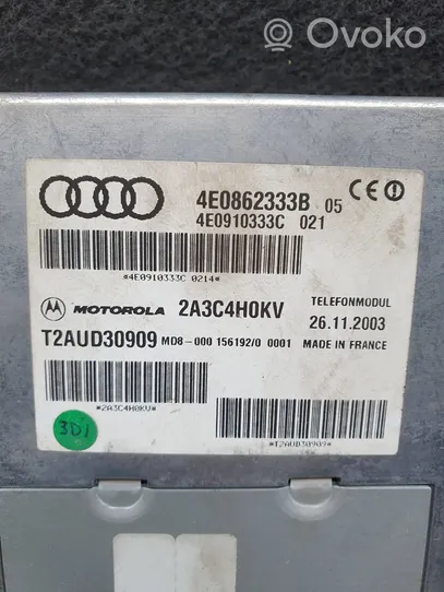 Audi A8 S8 D3 4E Autres unités de commande / modules 4E0862333B