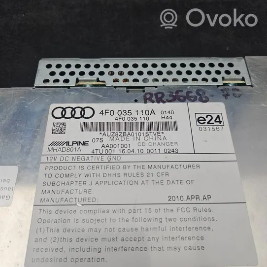 Audi A6 S6 C6 4F Caricatore CD/DVD 4F0035110A