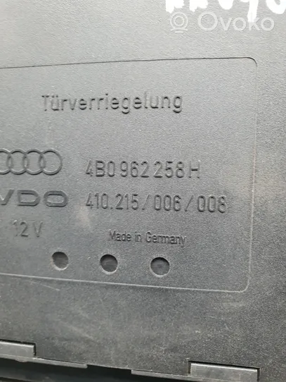 Audi A6 S6 C5 4B Moduł / Sterownik komfortu 4B0962258H