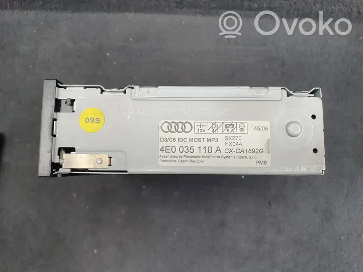 Audi A8 S8 D3 4E Zmieniarka płyt CD/DVD 4E0035110A