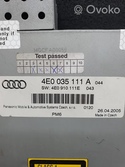 Audi A6 S6 C6 4F CD/DVD-vaihdin 4E0035111A