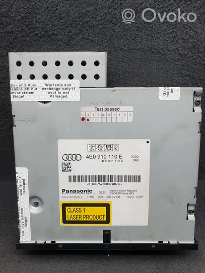 Audi A6 S6 C6 4F CD/DVD mainītājs 4E0910110E
