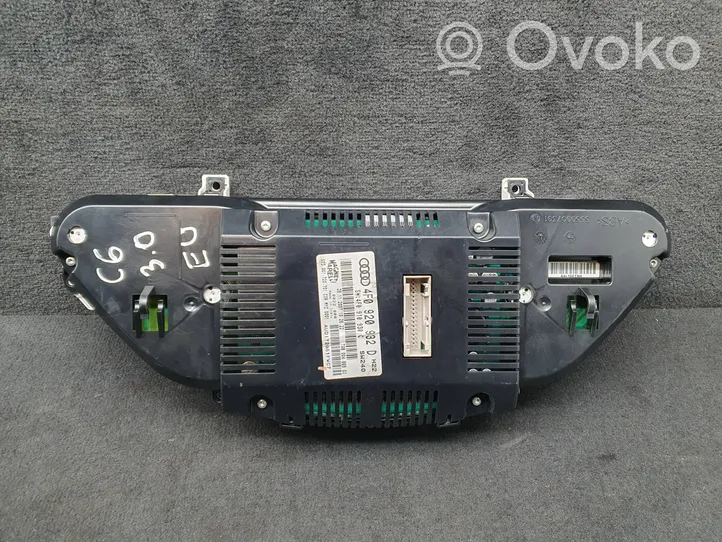 Audi A6 S6 C6 4F Tachimetro (quadro strumenti) 4F0920932D