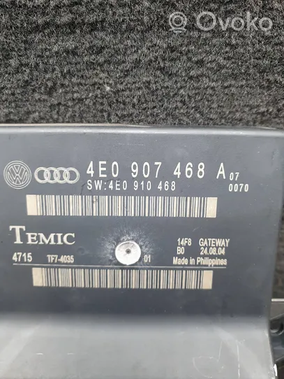 Audi A8 S8 D3 4E Inne komputery / moduły / sterowniki 4E0907468A