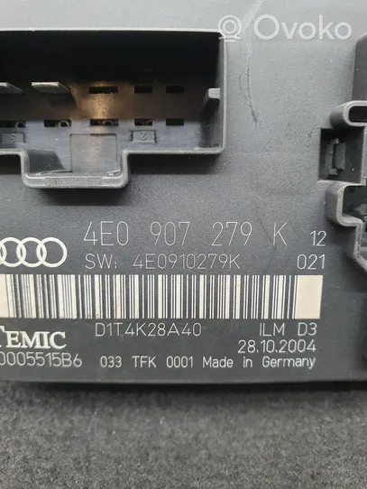 Audi A8 S8 D3 4E Module confort 4E0907279K